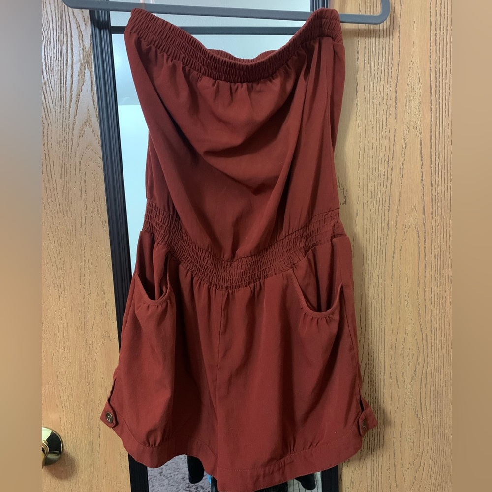 BURNT ORANGE ROMPER — Love Culture